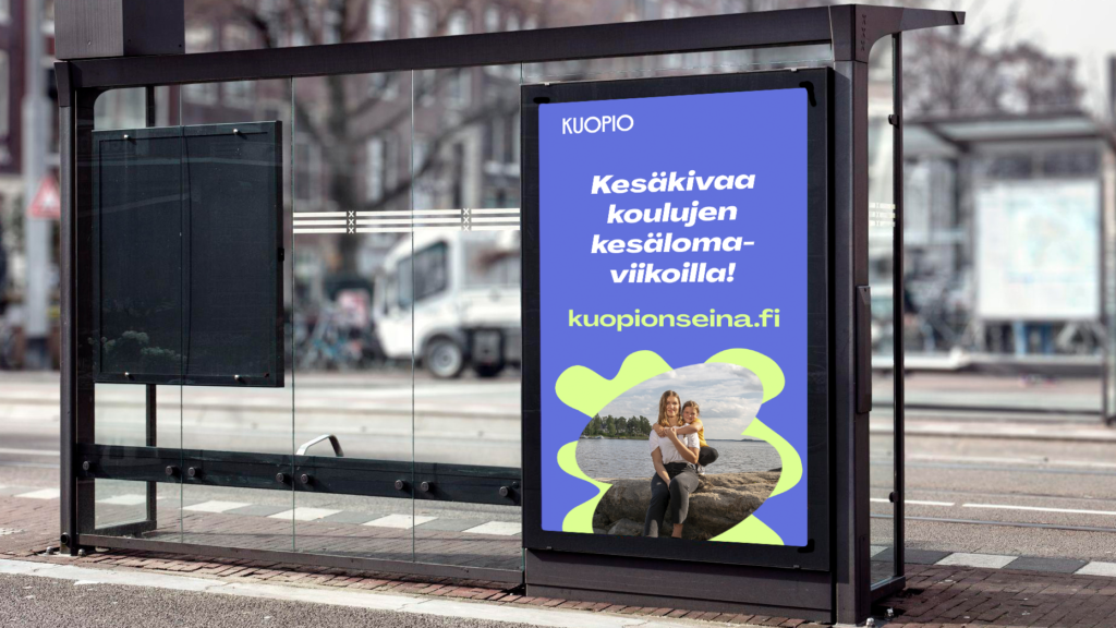 Esimerkki asiakaspalvelutason viestistä visuaalisesti